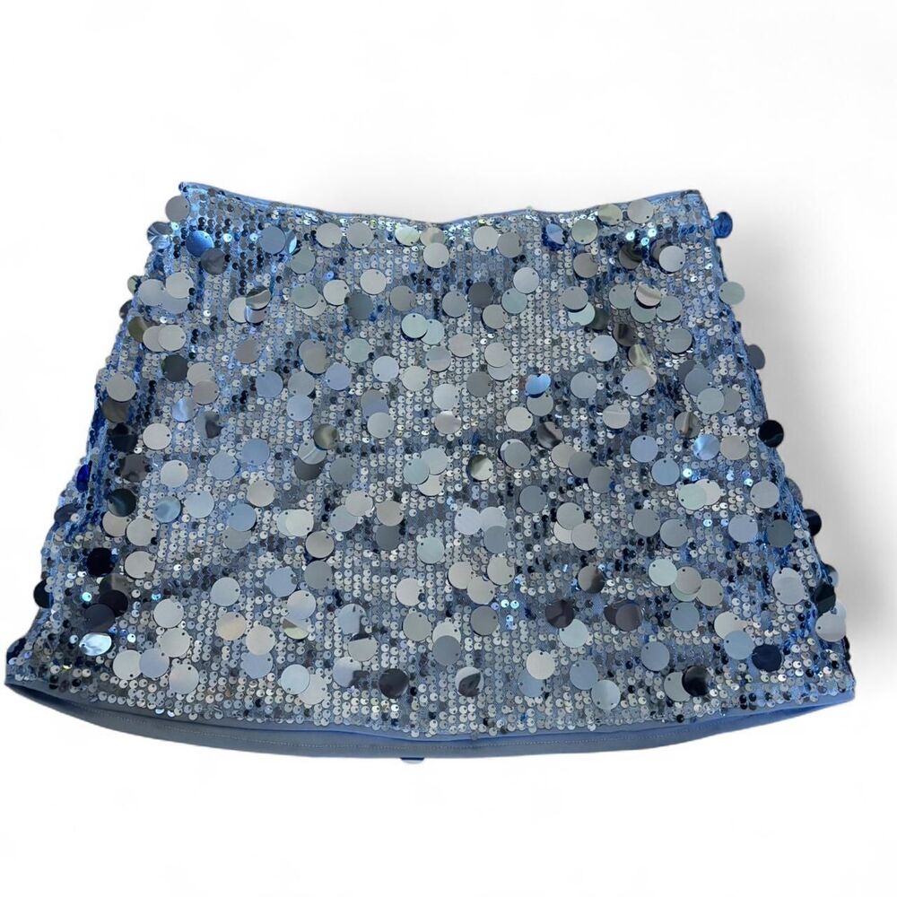 Unbranded Women's Blue and Silver Skirt